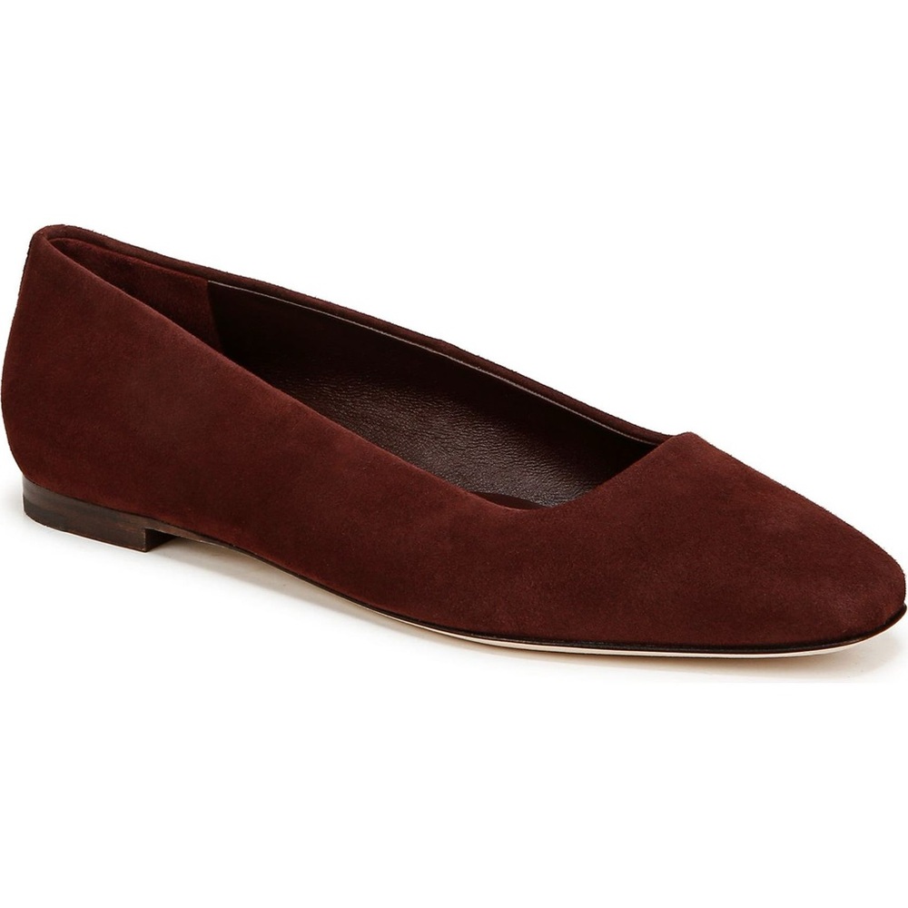 Vince Ox Blood Brodi Flats Size 6